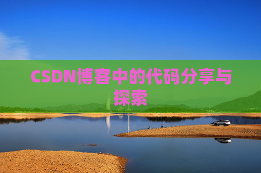 CSDN博客中的代码分享与探索